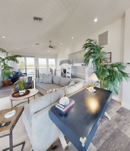 Fully furnished living space